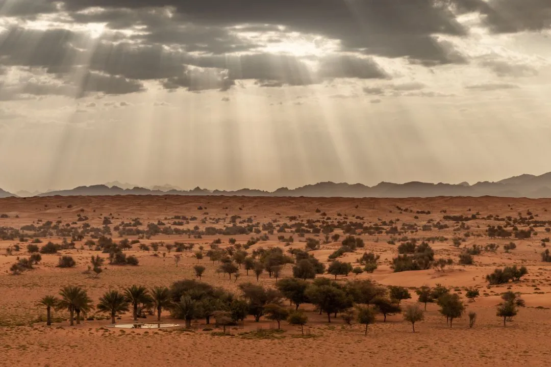 Des pluies dans le désert de Dubaï