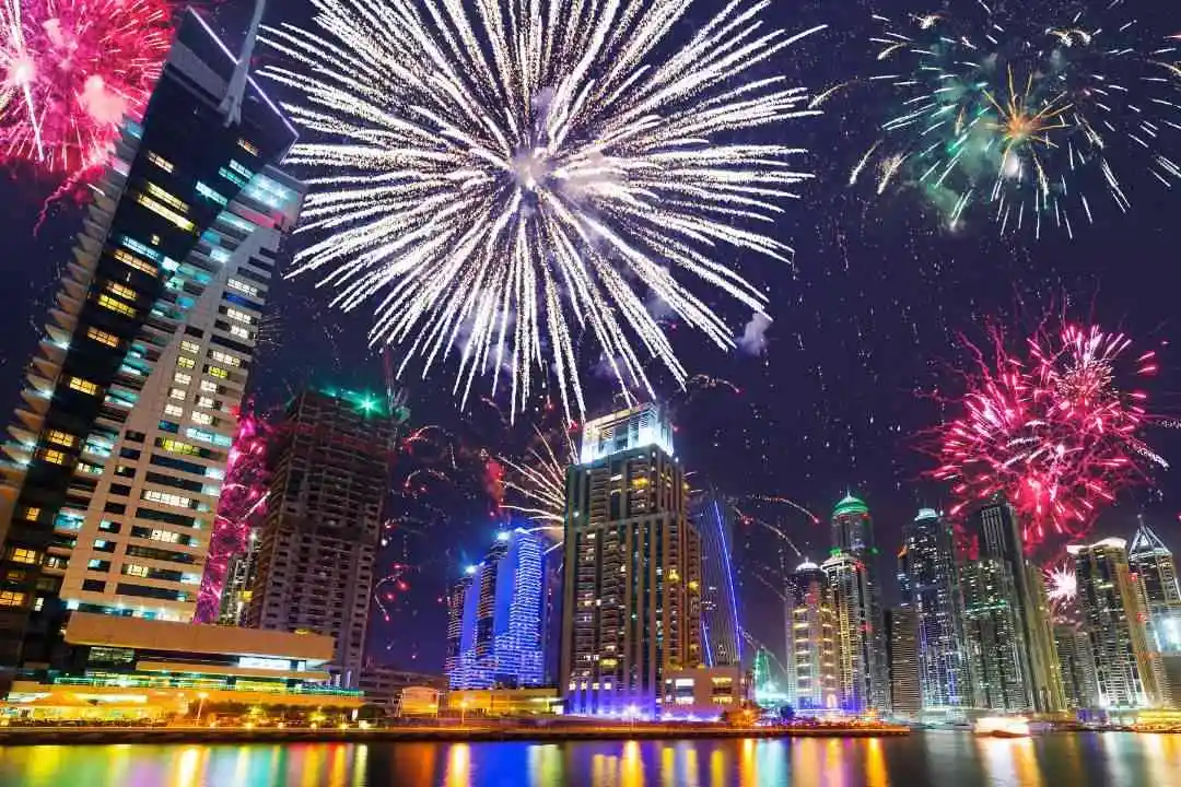 feux d'artifices-Aid-el-Kebir-Dubai