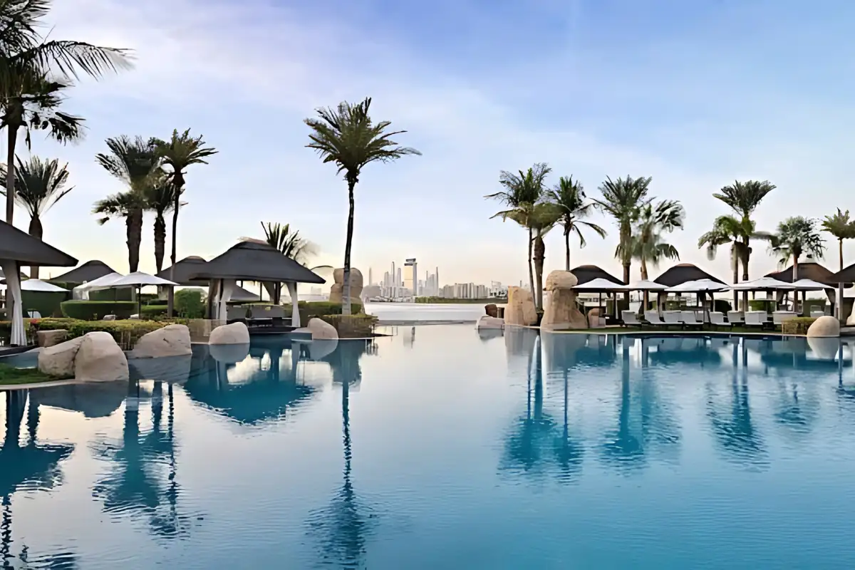 sofitel dubai the palm piscine et palmiers